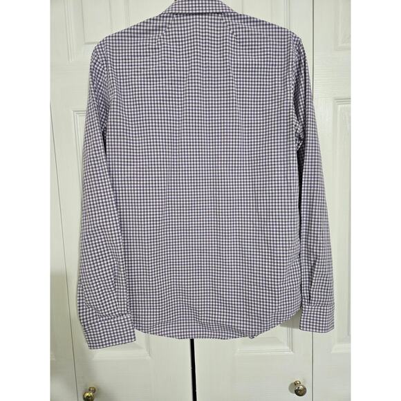 Van Heusen small men's plaid flex slim fit button up long sleeve shirt - Picture 5 of 11